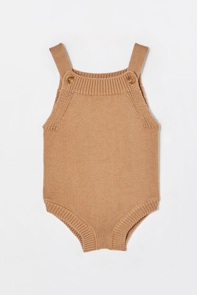 Organic Knit Bubbbysuit, TAUPY BROWN