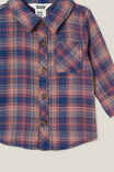 Baby Rugged Shirt, CRUSHED BERRY/TAUPY BROWN/NAVY WAFFLE PLAID - alternate image 2