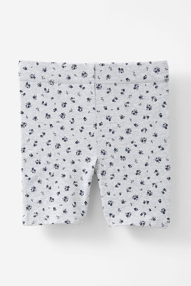Essential Hailey Bike Short, GREY MARLE/EDITH DITSY