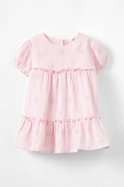 Lola Day Dress, BALLERINA/BROIDERIE