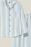 Wilson Long Sleeve Pyjama Set, FROSTY BLUE/MULTI STRIPE - alternate image 2