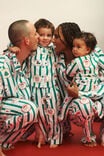 Kids Flannel Xmas Pj Set, ENGLISH IVY/SANTA STAMP - example image 2