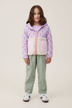 Eva Spliced Quilted Teddy Jacket, LILAC DROP - alternate image 2