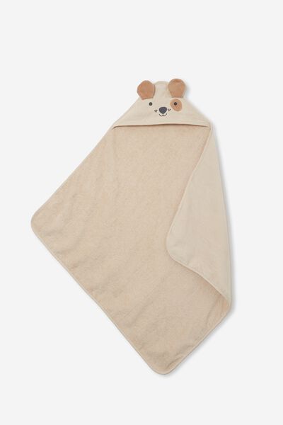 Baby Snuggle Towel, PUPPY/TAUPY BROWN