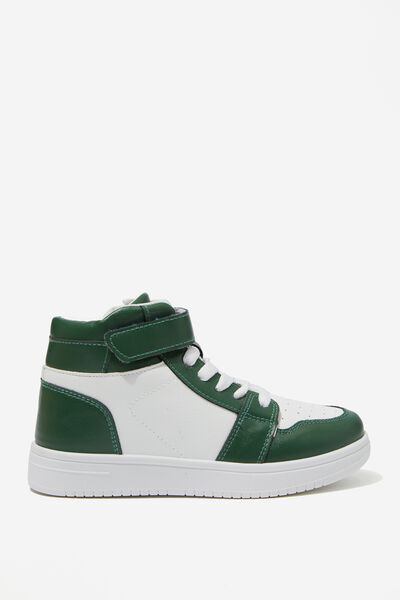 Hunter High Top Trainer, TURTLE GREEN/WHITE