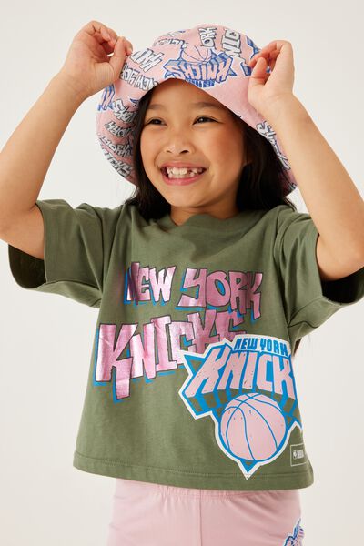 Kids Licensed Bucket Hat, LCN NBA NEW YORK KNICKS/MARSHMALLOW