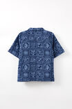 Cabana Short Sleeve Shirt, IN THE NAVY/DUSK BLUE MEDI COAST - alternate image 3