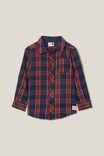 Rugged Long Sleeve Shirt, IN THE NAVY/HERITAGE RED PLAID - alternate image 5