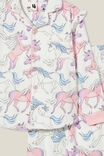 Angie Long Sleeve Pyjama Set, VANILLA/BREEZY UNICORN - alternate image 2
