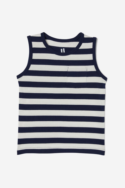 The Essential Tank, IN THE NAVY/VANILLA STRIPE