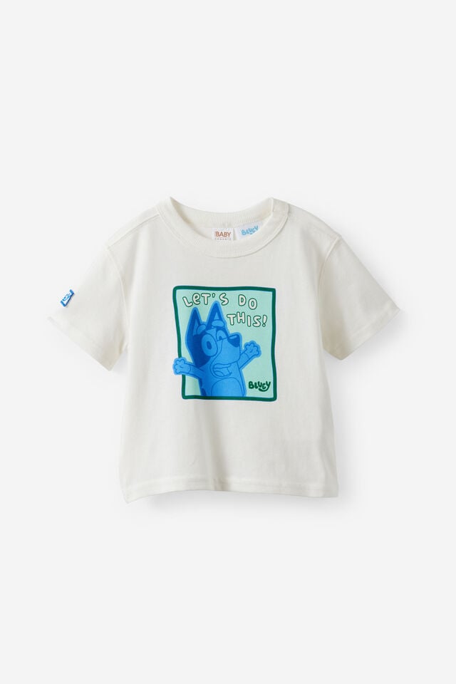 Bluey Short Sleeve Tee, LCN BLU VANILLA/BLUEY