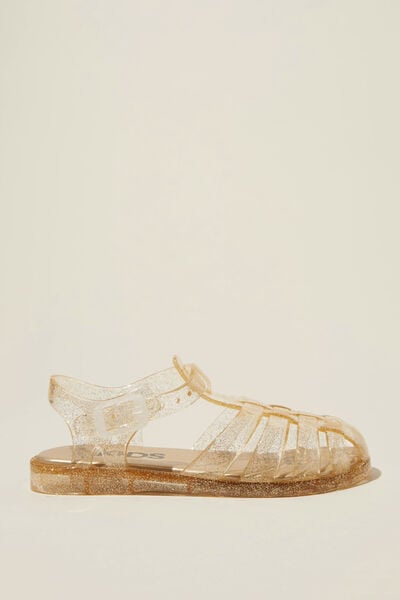 Elsie Jelly Sandal, GOLD GLITTER