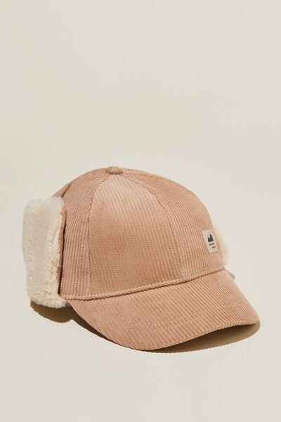 Tommy Trapper Cap, TAUPY BROWN CORD