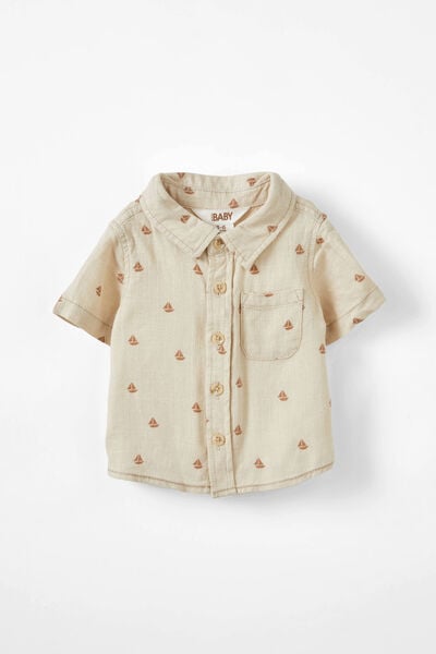 Leonard Button Down Shirt, RAINY DAY/SAILING AWAY