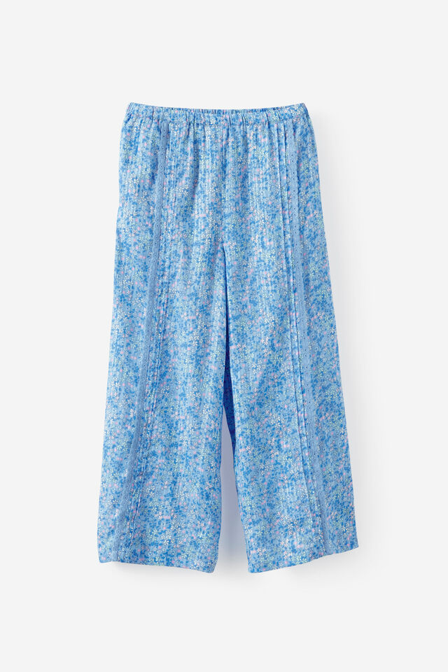 Gigi Wide Leg Pant, BLUE BONNET/FLORAL