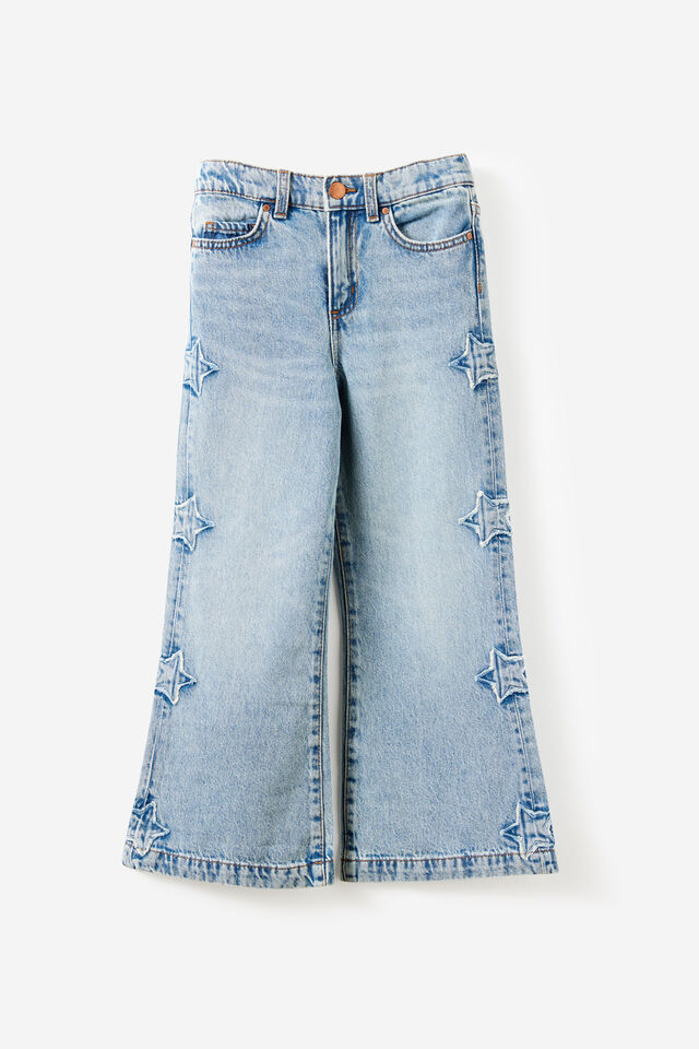 Bootleg Denim Jean, AIRLIE LIGHT BLUE/STARS