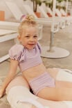 Paige Puff Sleeve Bikini, LILAC DROP/SPARKLE - alternate image 1