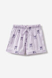 Casey Short Sleeve Pyjama Set, VINTAGE LILAC/STRIPE BOWS - alternate image 4