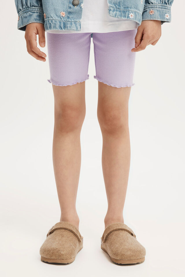 Hailey Bike Short, LILAC DROP RIB