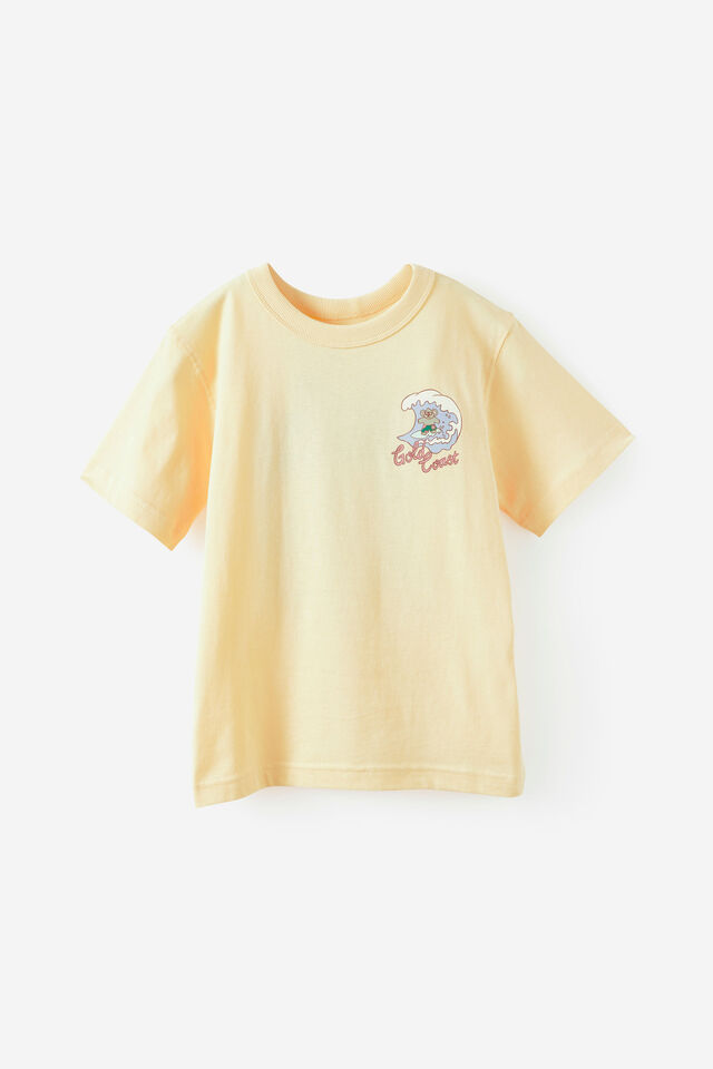 Essentials Graphic Short Sleeve Tee, BUTTER YELLOW/GOLD COAST KOALA