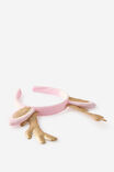 Kids Novelty Headband, GOLDY/PINK DROP GEMMIES TIARA - example image 2