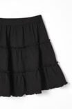Hallie Tiered Skirt, BLACK - alternate image 2