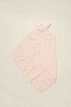 Baby Snuggle Towel, CRYSTAL PINK/BUNNY - alternate image 2