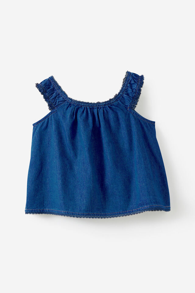 Gigi Babydoll Top & Gigi Bubble Hem Pant Pack, MID WASH