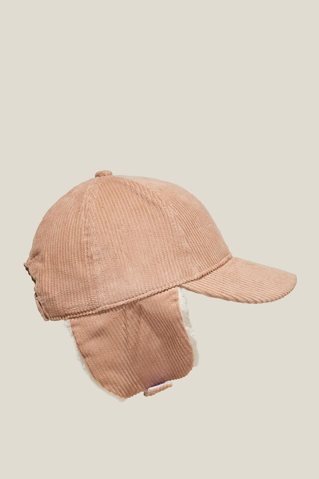 Tommy Trapper Cap, TAUPY BROWN CORD