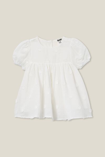 Hope Broiderie Dress, WHITE/DAISY EMBROIDERY