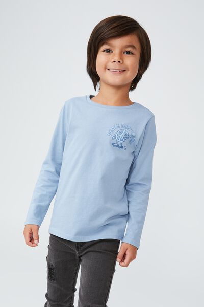 Max Long Sleeve Tee, DUSTY BLUE/SKATE DON’T HATE