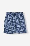 Short - Henry Slouch Short, IN THE NAVY/DUSK BLUE/REVERSE DINO YARDAGE - vista alternativa 1