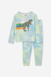 Cody Super Soft Long Sleeve Pyjama Set, MULTI/RAINBOW SKATER DINO - alternate image 5