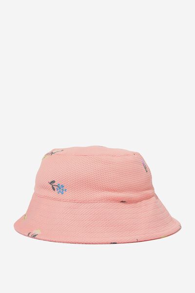 Baby Swim Bucket Hat, CORAL DREAMS/KATIE FLORAL