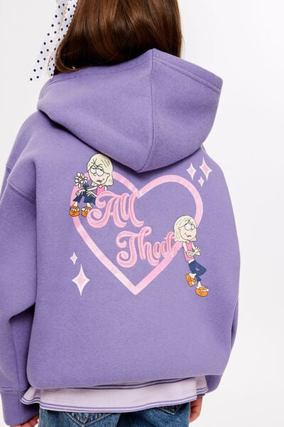 License Sammy Oversized Hoodie, LCN DIS ISLAND PUNCH/LIZZIE MCGUIRE