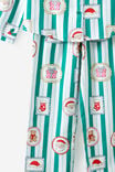 Kids Flannel Xmas Pj Set, ENGLISH IVY/SANTA STAMP - example image 3