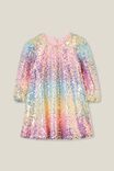 Stella Long Sleeve Dress, RAINBOW GRADIENT - alternate image 5
