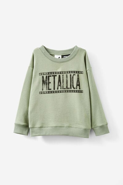 License Felix Fleece Crew Neck, LCN PRO DEEP SAGE/METALLICA