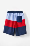 Bobby Stretch Board Short, VARSITY RED/IN THE NAVY BLOCK STRIPE - alternate image 3