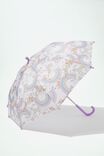 Kids Rainy Day Umbrella, DARK VANILLA/RAINBOW UNICORNS - alternate image 1