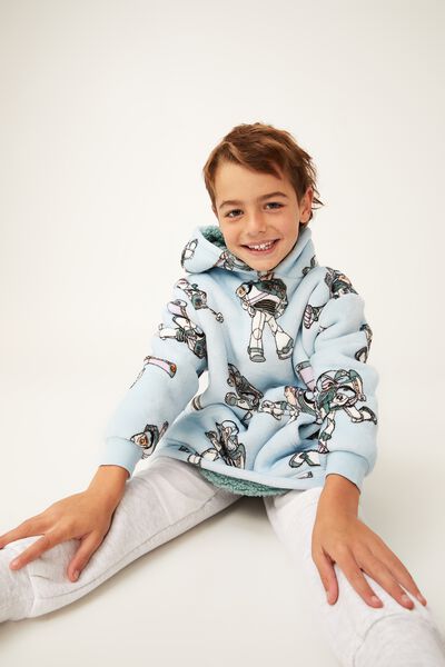 Snugget Kids Oversized Hoodie Licensed, LCN DIS FROSTY BLUE BUZZ INFINITY