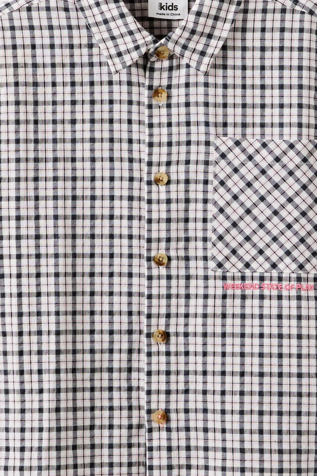 Ryder Skate Shirt, RABBIT GREY/PHANTOM CHECK