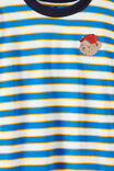Essentials Graphic Short Sleeve Tee, HARBOUR BLUE/VANILLA/GOLDEN STRIPE BEAR - example image 3