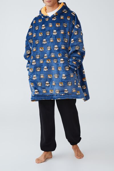 Snugget Adults Oversized Hoodie Licensed, LCN HAS PETTY BLUE TRANSFORMERS