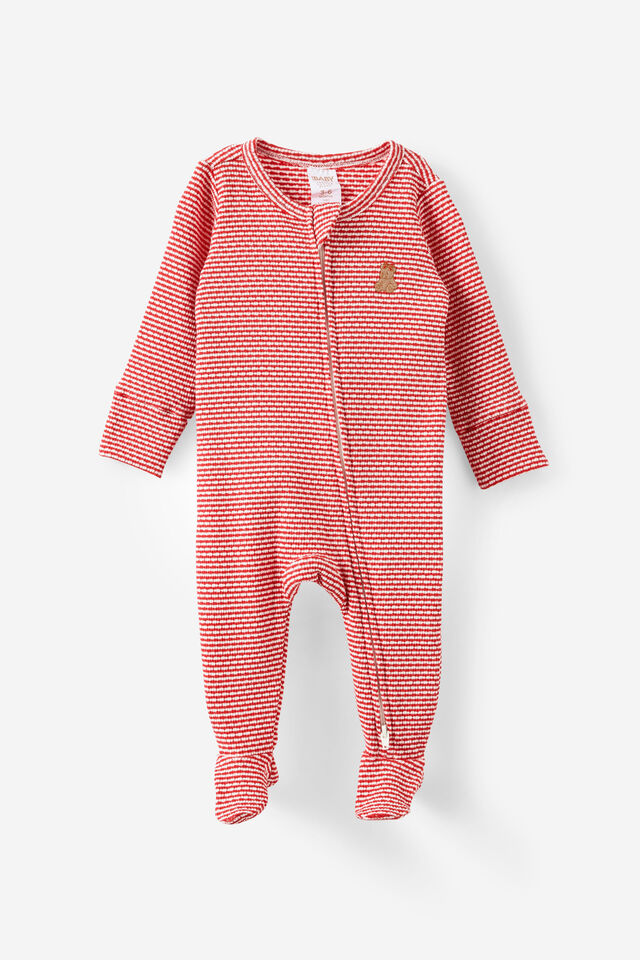 Littlie Organic Long Sleeve Zip All One Romper