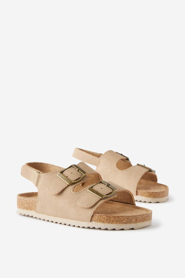 Kids Double Buckle Sandal, SEMOLINA