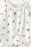 Adults Babydoll Family Xmas Pj Set, VANILLA/EVERYTHING CHRISTMAS - example image 4