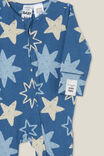 The Long Sleeve Zip Romper, PETTY BLUE/SKETCHY STARS - alternate image 2