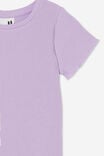 Camiseta - Raya Rib Baby Tee, LILAC DROP RIB - vista alternativa 2