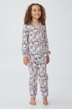 Angie Long Sleeve Pyjama Set Licensed, LCN DIS ALICE IN WONDERLAND PALE VIOLET